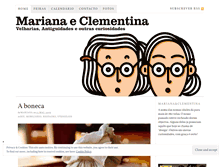 Tablet Screenshot of marianaeclementina.com